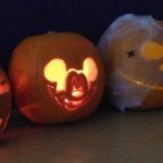 Mainstream pumpkins glowing in the dark